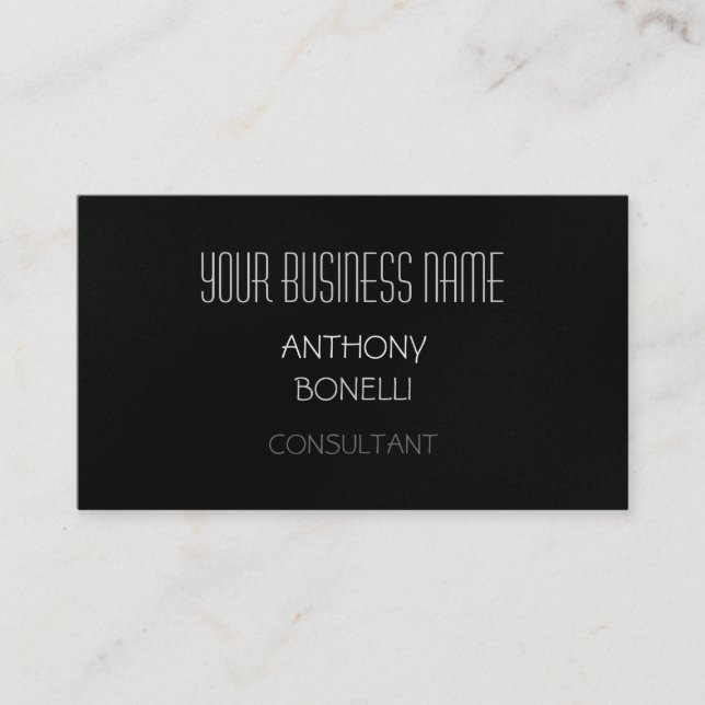 Gray White Modern Pattern Charming Business Card (Front)
