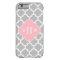 Gray White Moroccan #5 Pink 3 Initial Monogram