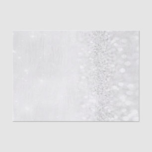 Gray White Pastel Glitter Silver Girly 16th Bridal Tissue Paper