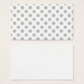 Gray White Polka Dots Pattern (Front & Back)