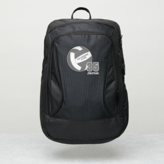 gray white sports team colors volleyball port authority® backpack