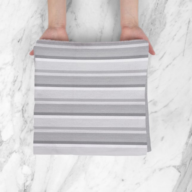gray  white stripes bath towel set (Creator Uploaded)