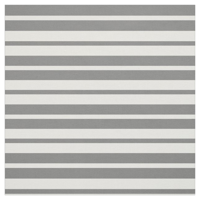 Gray White Stripes Pattern Design Fabric (Swatch)