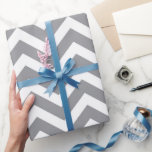 Gray & White Thick Chevron Wedding Birthday V2 Wrapping Paper<br><div class="desc">This stylish Gray and White Chevron Print graphic design is perfect for any project. The pastel gray and white color palette gives it a classic look that can be used in a variety of projects. It's perfect for a modern, minimalistic, and sophisticated look that will make your design stand out....</div>