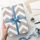 Gray & White Thick Chevron Wedding Birthday V4 Wrapping Paper<br><div class="desc">This stylish Gray and White Chevron Print graphic design is perfect for any project. The pastel gray and white color palette gives it a classic look that can be used in a variety of projects. It's perfect for a modern, minimalistic, and sophisticated look that will make your design stand out....</div>
