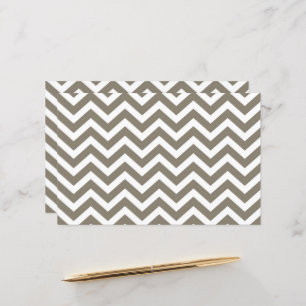 Gray & White Thick Chevron Wedding V3 Cardstock