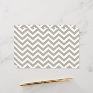 Gray & White Thick Chevron Wedding V4 Cardstock