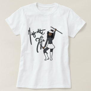 Gray White Twirl Girl T-Shirt