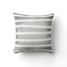Gray White Watercolor Stripes Pattern