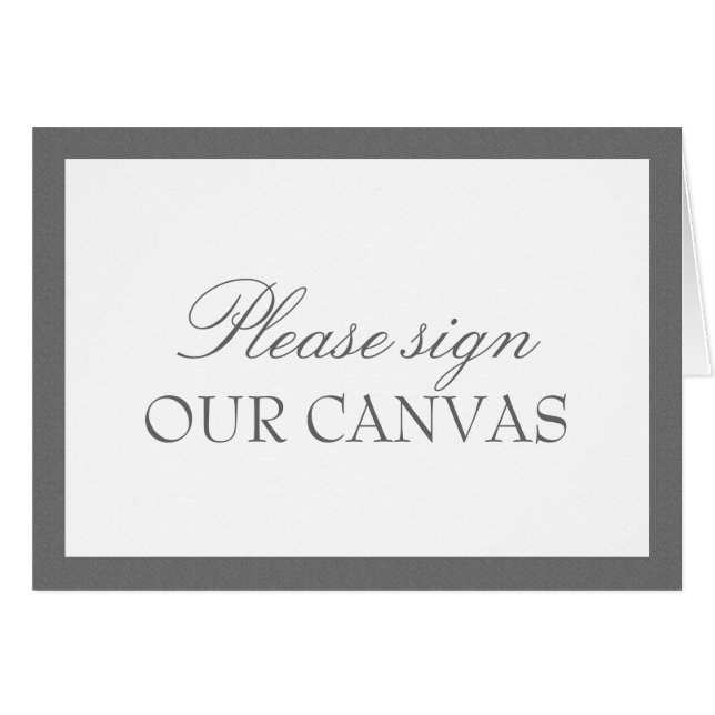 Gray & White | Wedding Cards (Front Horizontal)