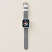 GRAY width—Knitted Stockinette Apple Watch Band
