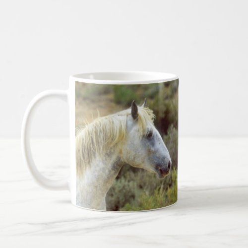 Gray Wild Horse Rock Springs Wyoming Coffee Mug