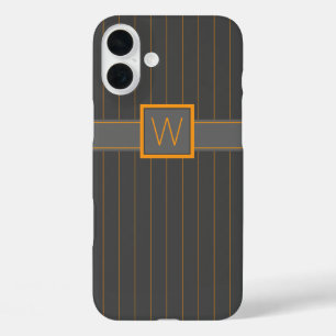 Gray with Orange Pinstripes Case-Mate Case