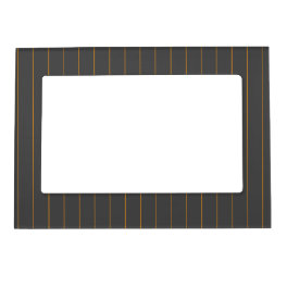 Gray with Orange Pinstripes Magnetic Frame