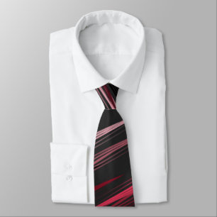 Gray with pink streaks neck tie
