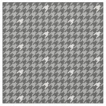 Gray with Silver Accent Houndstooth Fabric