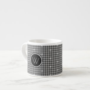 Gray with Silver Accent Houndstooth Specialty Mug