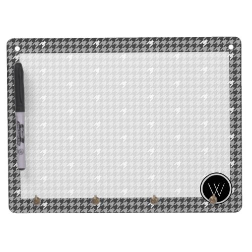 Gray with Silver Houndstooth Dry Erase Board