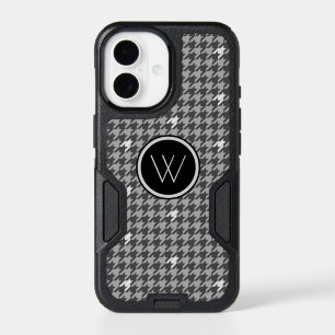 Gray with Silver Houndstooth Otterbox Phone Case