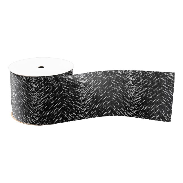 Gray Wolf 3" Wide Grosgrain Ribbon, 2 Yard Spool Ribbon (Spool)