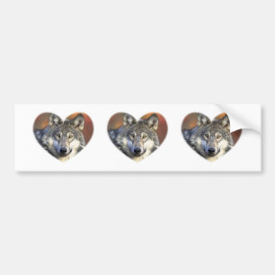 Gray Wolf Bumper Sticker