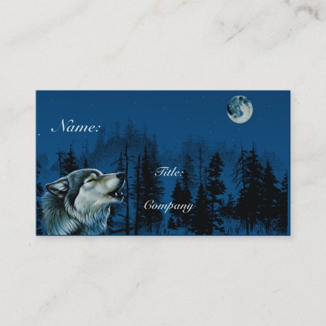 Gray Wolf Business Card (Front)