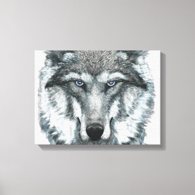 Gray Wolf Canvas Print (Front)