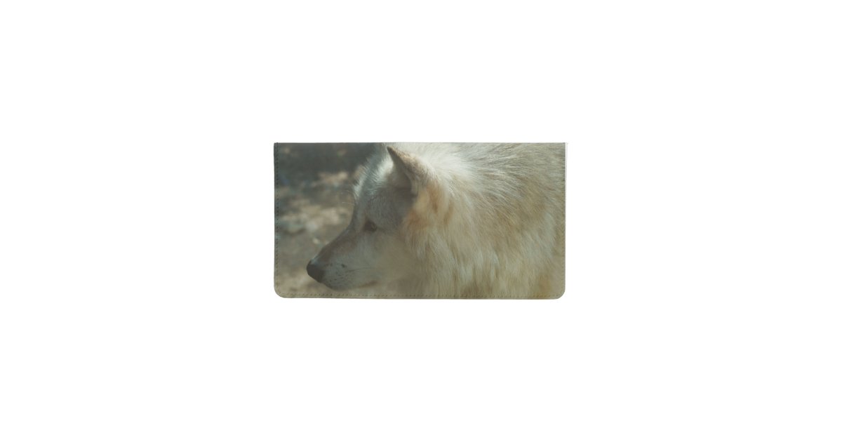 Gray Wolf Checkbook Cover Zazzle
