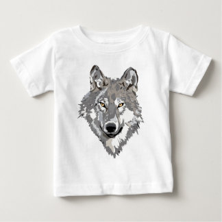 Gray Wolf Design Baby T-Shirt