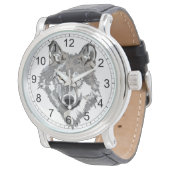 Gray Wolf Design Watch (Angled)