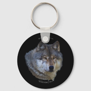 GRAY WOLF Design Wildlife Art Key-chain Keychain
