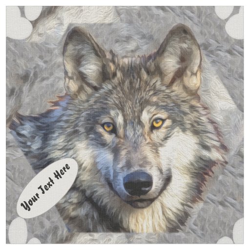 Gray Wolf Dignity Fabric