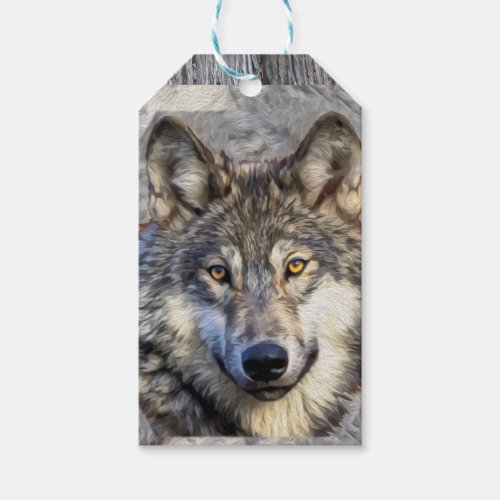Gray Wolf Dignity v4 Gift Tags