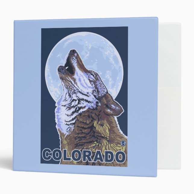 Gray Wolf HowlingColorado Binder (Front/Inside)