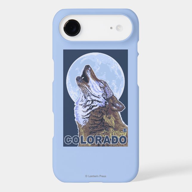 Gray Wolf HowlingColorado Case-Mate iPhone Case (Back)