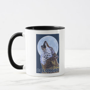 Gray Wolf HowlingColorado Mug