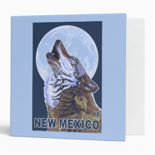 Gray Wolf HowlingNew Mexico Binder