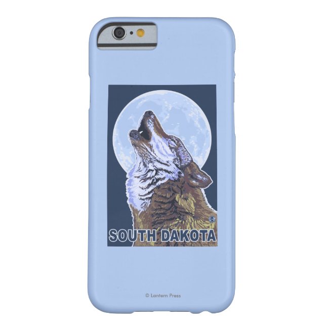 Gray Wolf HowlingSouth Dakota Case-Mate iPhone Case (Back)