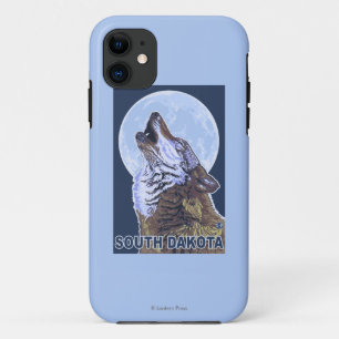 Gray Wolf HowlingSouth Dakota iPhone 11 Case