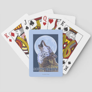 Gray Wolf HowlingSouth Dakota Poker Cards