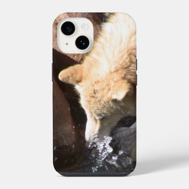 Gray Wolf Iphone Case (Back)