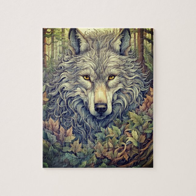 Gray Wolf  Jigsaw Puzzle (Vertical)