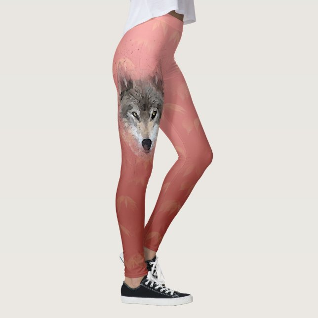 Gray Wolf Leggings (Right)