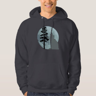 Gray Wolf Moon Hoodie