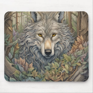 Gray Wolf Mouse Pad