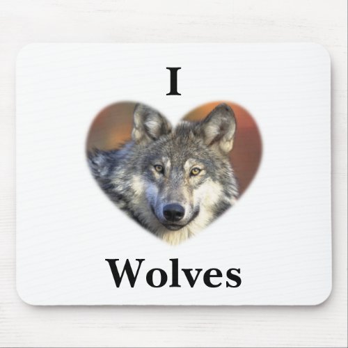 Gray Wolf Mouse Pad