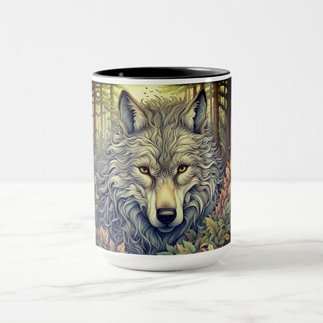 Gray Wolf  Mug (Center)