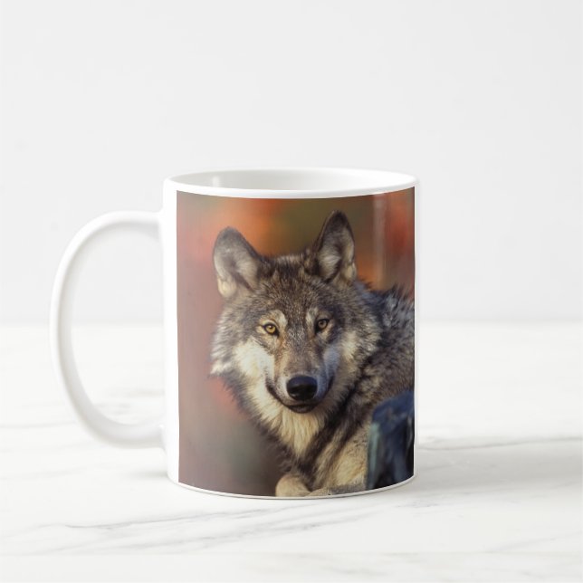 Gray Wolf Mug (Left)