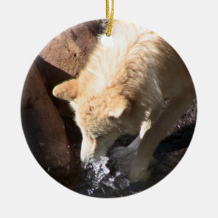 Gray Wolf Ornament ~ Endangered Species Series