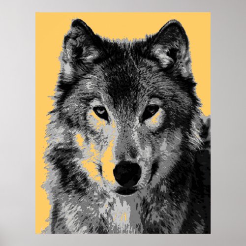 Gray Wolf Poster Print